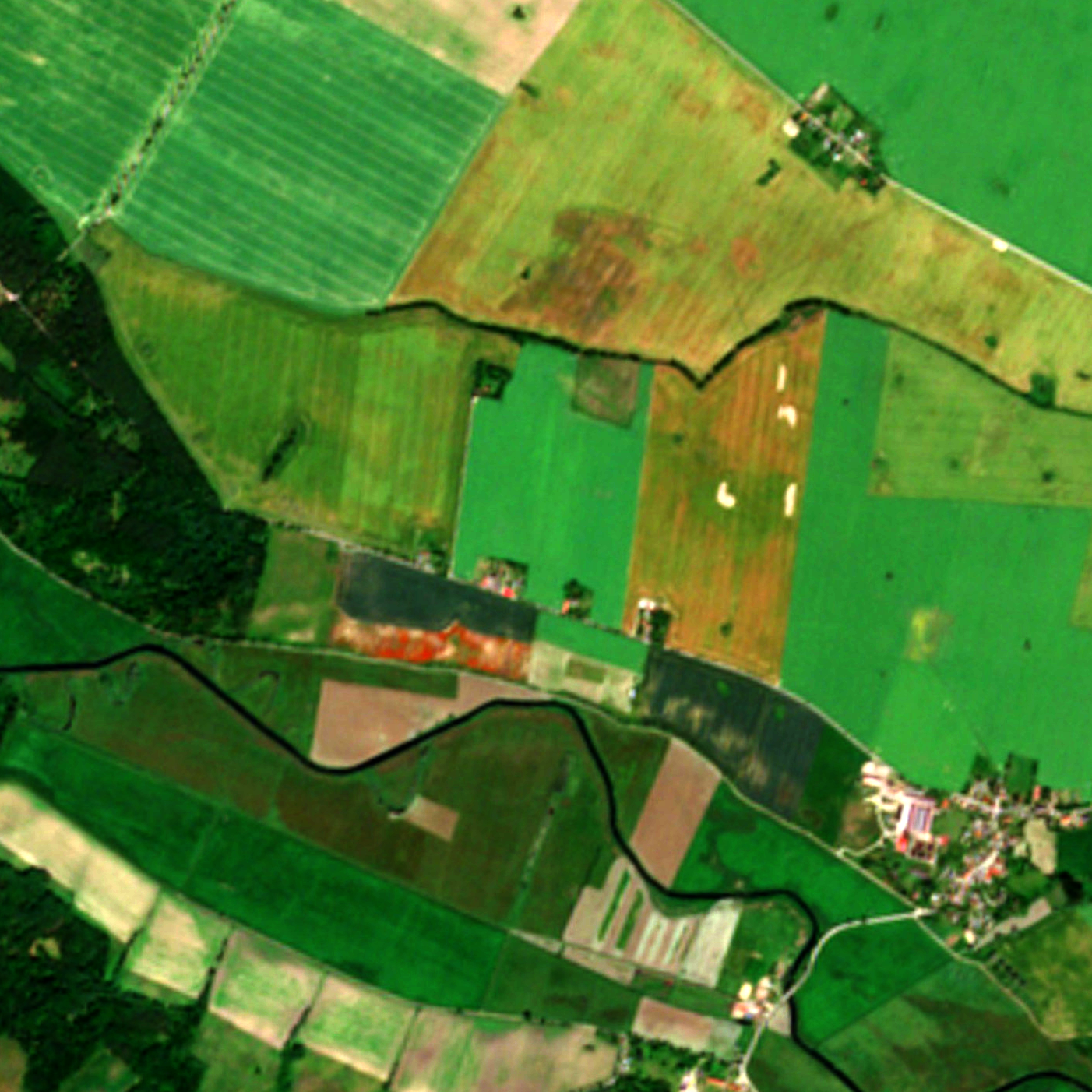 Eddy-Kovarianz Messturm in einem Feld